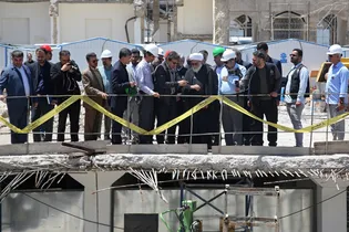 بازدید تولیت آستان قدس رضوی از پروژه‌های عمرانی حرم مطهر