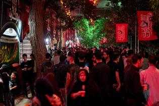 موکب «دارالکرامه» امام رضا علیه‌السلام در ره باغ رضوان