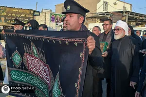 حضور تولیت آستان قدس رضوی در مسیر پیاده&zwnj;روی اربعین حسینی