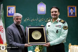 دیدار مدیر عالی حرم مطهر رضوی با فرمانده انتظامی استان خراسان رضوی