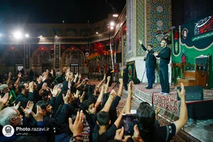 مراسم عزاداری ناشنوایان در حرم مطهر رضوی