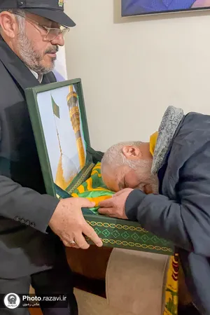 دیدار خدام حرم مطهر رضوی با خانواده شهدای لبنان-2