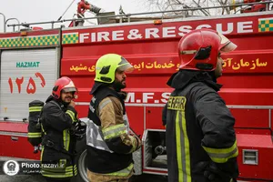 مانور آتش نشانی در شرکت صنایع غذایی رضوی