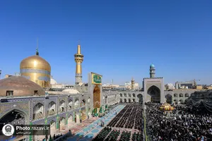 آیین تعویض پوش ضریح و پرچم گنبد منور رضوی-2