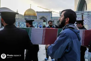 مراسم وداع با شهید گمنام دفاع مقدس در اعتکاف نوجوانان