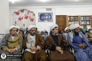 دیدار علمای شیعه و اهل سنت شهرستان سرخس با تولیت آستان قدس رضوی