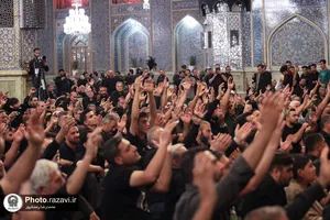 اجتماع عزاداران آذری زبان در حرم مطهر رضوی