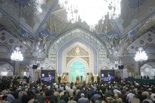 مراسم یادبود شهدای خدمت در حرم مطهر رضوی