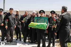 حضور خدام حرم مطهر رضوی در یادمان شهدای مقاومت