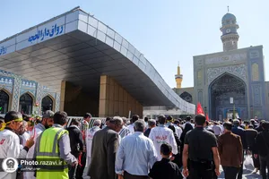 مراسم استقبال از کاروان پیاده مشهد تا کربلا