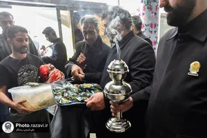 استقبال از زائرین دهه آخر صفر در پایانه مسافری مشهد