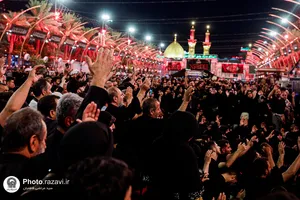 عزاداری کاروان سفیران امام رئوف علیه&zwnj;السلام در بین&zwnj;الحرمین