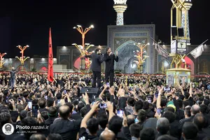 مراسم عزاداری شام غریبان حضرت رسول(ص) و امام حسن مجتبی(ع) در حرم مطهر رضوی