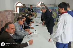 مرحله دوم انتخابات مجلس شورای اسلامی در حرم مطهر رضوی