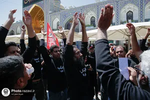 حرم مطهر رضوی در روز شهادت امام رضا علیهم&zwnj;السلام