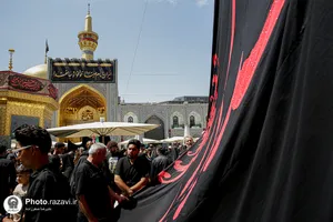 حرم مطهر رضوی در روز رحلت پیامبر اکرم و شهادت امام حسن مجتبی علیهم&zwnj;السلام