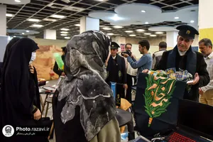 حضور خدام حرم مطهر رضوی در جمع شرکت کنندگان رویداد جان فدا