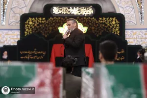 وداع با پیکرهای مطهر 12 شهید گمنام دفاع مقدس در مشهد