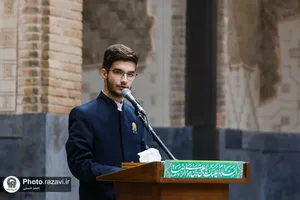 دیدار صمیمی خادمیاران مکبر نوجوان با مدیر عالی حرم مطهر رضوی