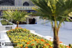 بهسازی مسیر ورودی رواق دارالحجه حرم مطهر رضوی
