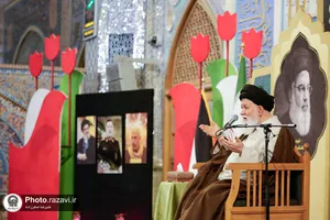 اجتماع مردمی &laquo;بیعت با نصرالله&raquo; در حرم مطهر رضوی