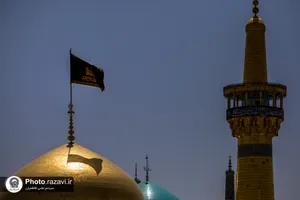 سیاهپوشی حرم مطهر رضوی بمناسبت فرا رسیدن ماه محرم