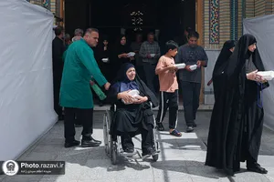 موکب کفشداران حرم مطهر رضوی در دهه آخر صفر