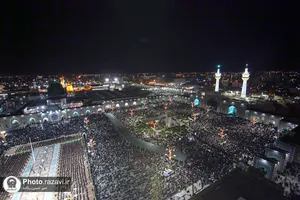 آیین خطبه خوانی شب شهادت امام رضا علیه السلام در حرم مطهر رضوی -1