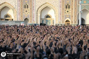 آیین چهارپایه خوانی روز شهادت امام رضا علیه&zwnj;السلام در حرم مطهر رضوی -2