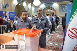 خدمت&zwnj;رسانی خادمان رضوی در انتخابات ریاست جمهوری