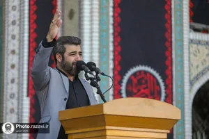 اجتماع عزاداران نبوی در حرم مطهر رضوی