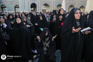 قرائت دعای عرفه در حرم مطهر رضوی-1