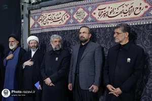 مراسم بزرگداشت چهلمین روز تدفین رهبر شهید انقلاب اسلامی در حرم مطهر رضوی
