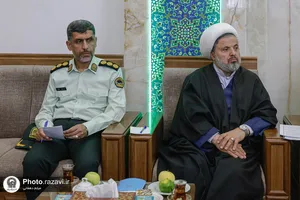 دیدار فرماندهان انتظامی استان خراسان رضوی با تولیت آستان قدس رضوی