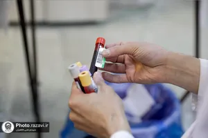 اهدای خون کارکنان شرکت صنایع دامپروری و لبنی رضوی