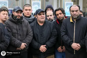 تشییع پیکر شهرام عبدلی در حرم مطهر رضوی