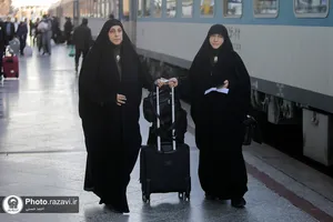 بدرقه کاروان اعزامی آستان قدس رضوی به کرمان