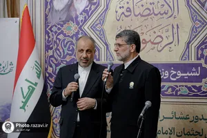 استقبال از شیوخ عشایر عراق در فرودگاه شهید هاشمی&zwnj;نژاد مشهد-۲

