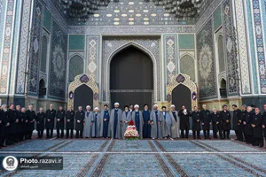 خطبه&zwnj;خوانی خادمان رضوی به یاد درگذشتگان حادثه بندرعباس