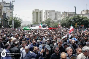 بدرقه و تشییع پیکر شهدای حملات رژیم صهیونیستی در مشهد