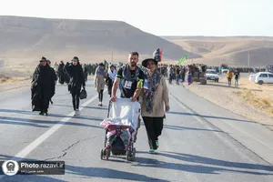 زائرین پیاده حضرت رضا علیه&zwnj;السلام - محور نیشابور
