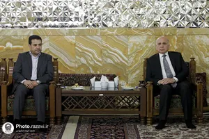 دیدار نخست وزیر عراق با تولیت آستان قدس رضوی