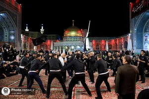 عزاداری سنتی شب سوم محرم در &laquo;حسینیه حرم&raquo;
