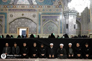 آیین تعویض پوش ضریح مطهر رضوی به مناسبت آغاز ماه محرم