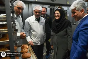بازدید رئیس سازمان ملی استاندارد از شرکت صنایع غذایی رضوی