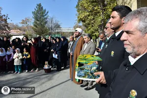 حضور خدام حرم مطهر رضوی در بیمارستان ثامن&zwnj;الائمه چناران
