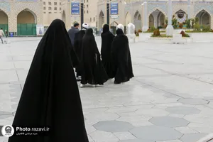 تشرف بانوان مرکز حیات جاودان به حرم مطهر رضوی