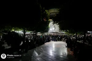عزاداری شب عاشورای حسینی در آرامگاه خواجه&zwnj;ربیع