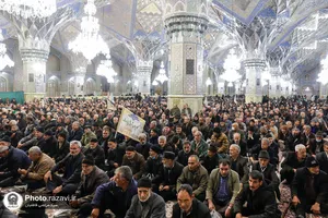 تشرف کاروان 4500 نفره آذربایجان شرقی به حرم مطهر رضوی