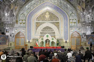 مراسم شب میلاد امام حسن مجتبی علیه السلام در حرم مطهر رضوی